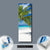 Wechselmotiv  Weißer Strand & Kokospalme  Panoramahochformat Material wandbild.com
