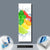 Wechselmotiv  Zitrusfrüchte auf Eis  Panoramahochformat Material wandbild.com