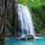 Spannbild Wald &amp; Wasserfall No. 4 Panoramahochformat Wandbild 3