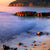 Spannbild Sonnenuntergang in Bucht Panoramahochformat Wandbild 3